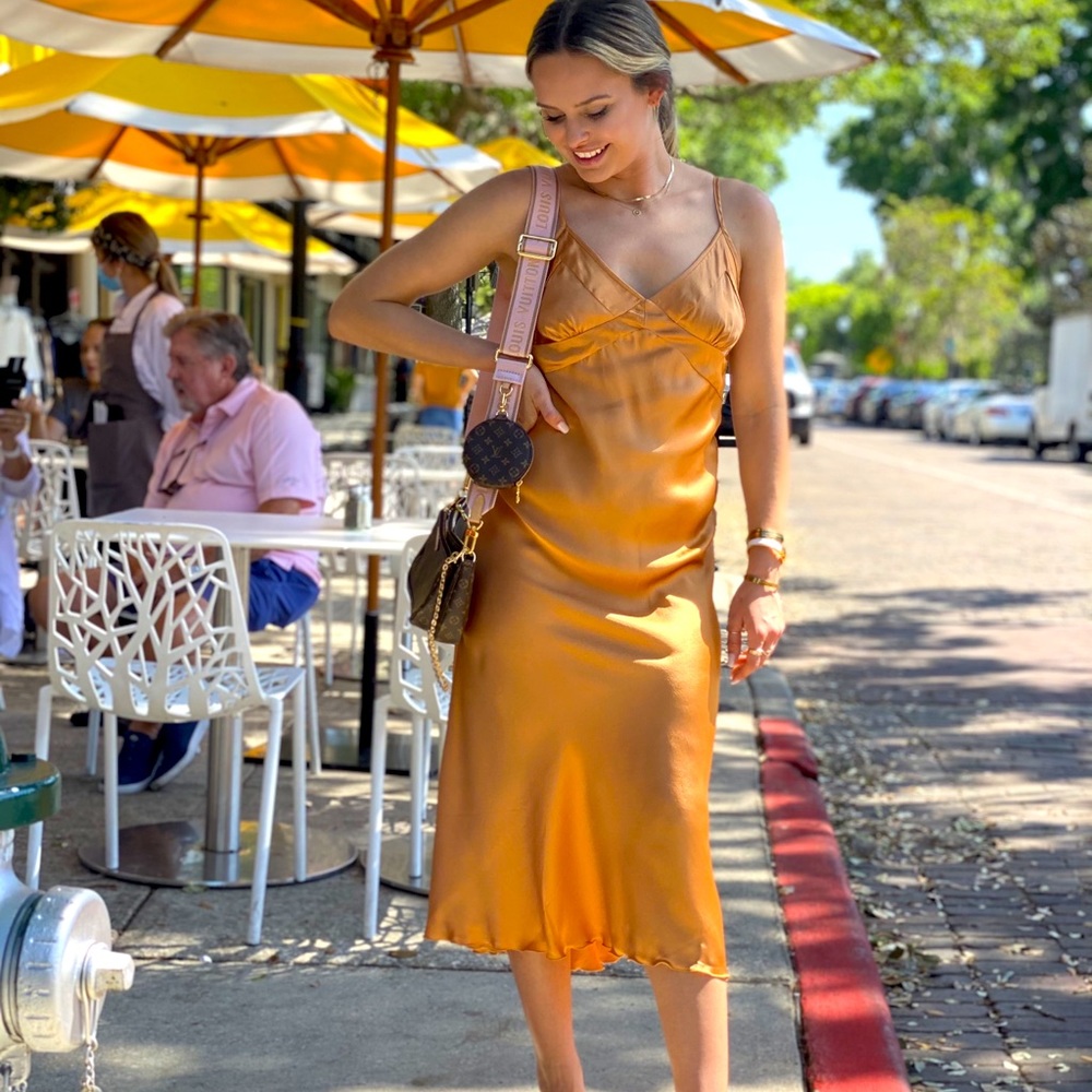 Indah Mia Honey Slip Dress XS